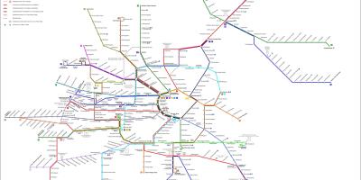Viedeň strassenbahn mapu