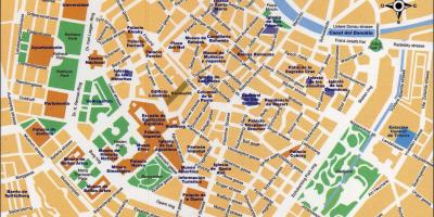 Mapa street centre Viedne