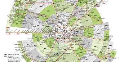 Mapu Viedne metro zóny 100