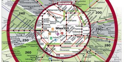 Wien 100 zóny mapu