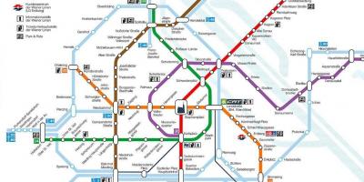 Wien metro mapu