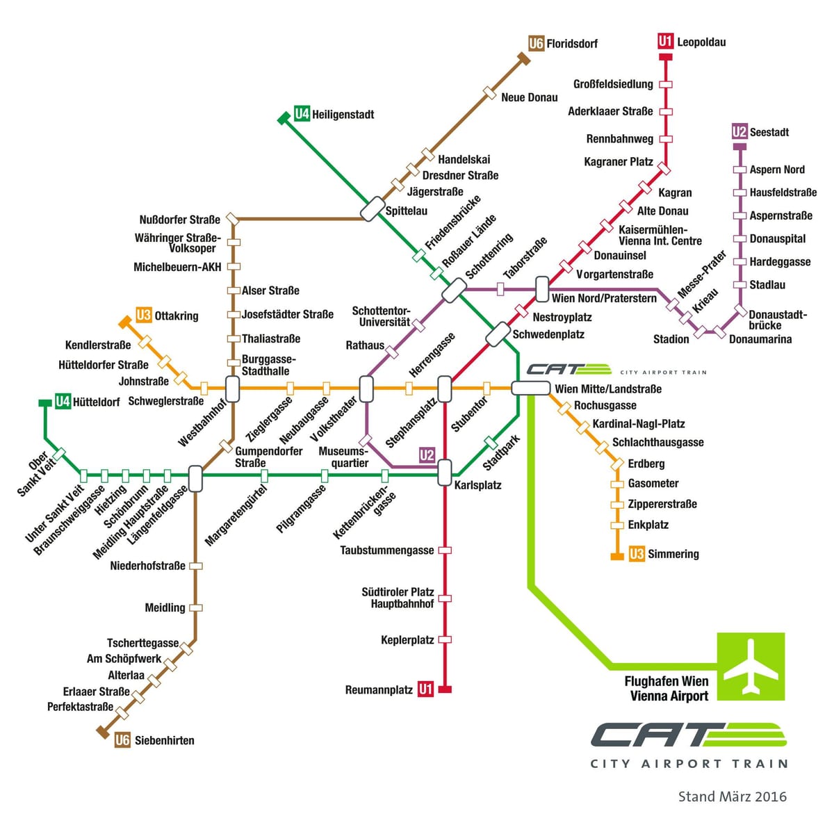 Mapa mačka Viedeň