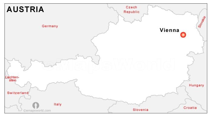 Mapa Rakúska kapitálu