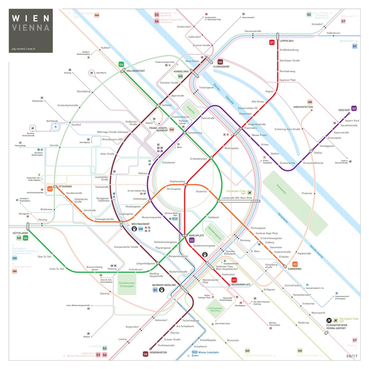 Mapa u4 Viedeň