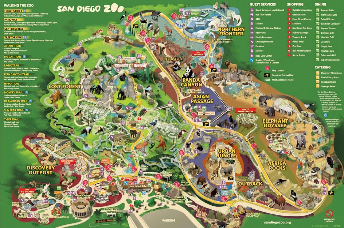 Mapa zoo Viedeň