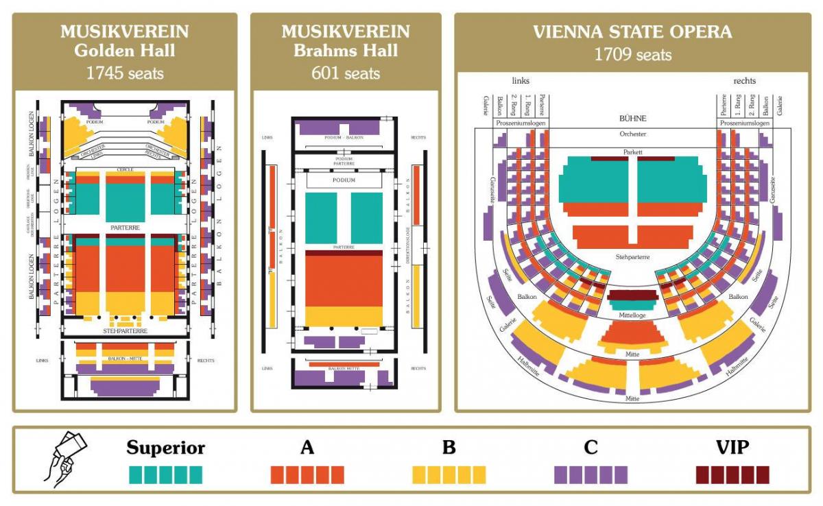 Mapa Viedenskej štátnej opere