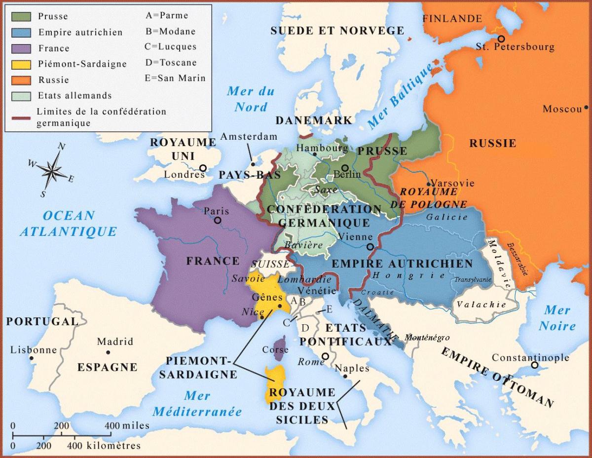 mapu Viedne a okolitých krajín
