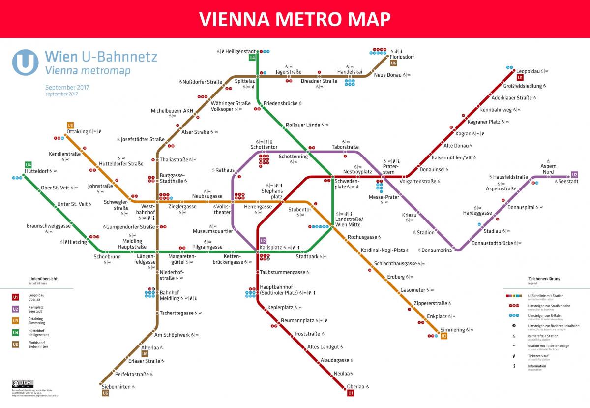 Mapu Viedne metro aplikácie