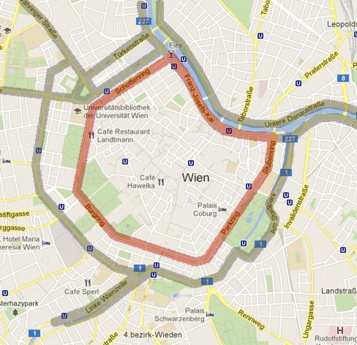 Viedeň 7. okres mapu