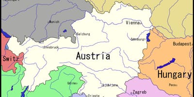 Mapa Viedeň a okolie