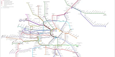 Viedeň strassenbahn mapu
