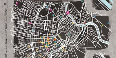 Mapa street art Viedeň