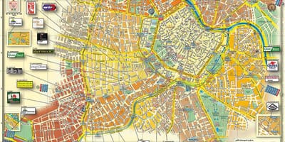 Viedeň Rakúsko mapa mesta