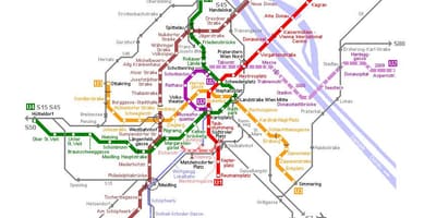 Mapa Viedenská električka