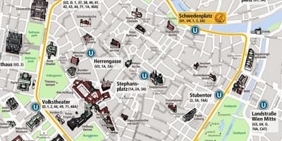 Viedenskej električky mapu 2016
